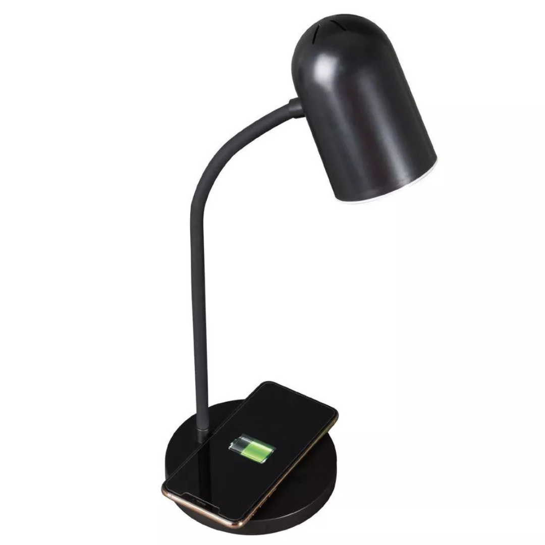 OttLite LED Brody Wireless Charging Desk Lamp