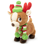 Cuddle Barn Tooty Rudy 10" Reindeer Animated Stuffed Animal Plush Toy