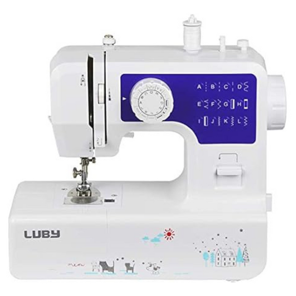 Luby Portable Lightweight Sewing Machine with 12 Built-in Stitches