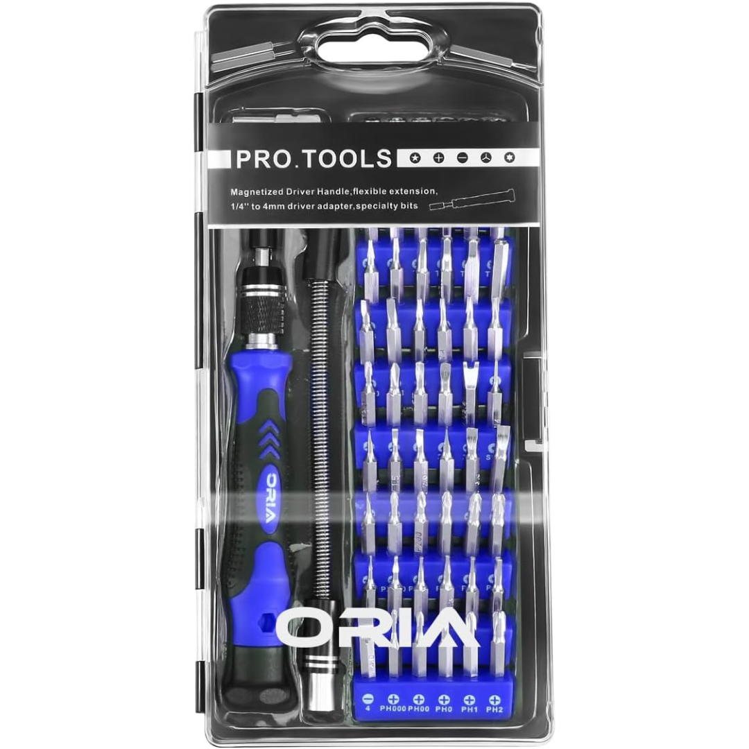 Oria 60-in-1 Precision Screwdriver Kit with 56 Bits Set