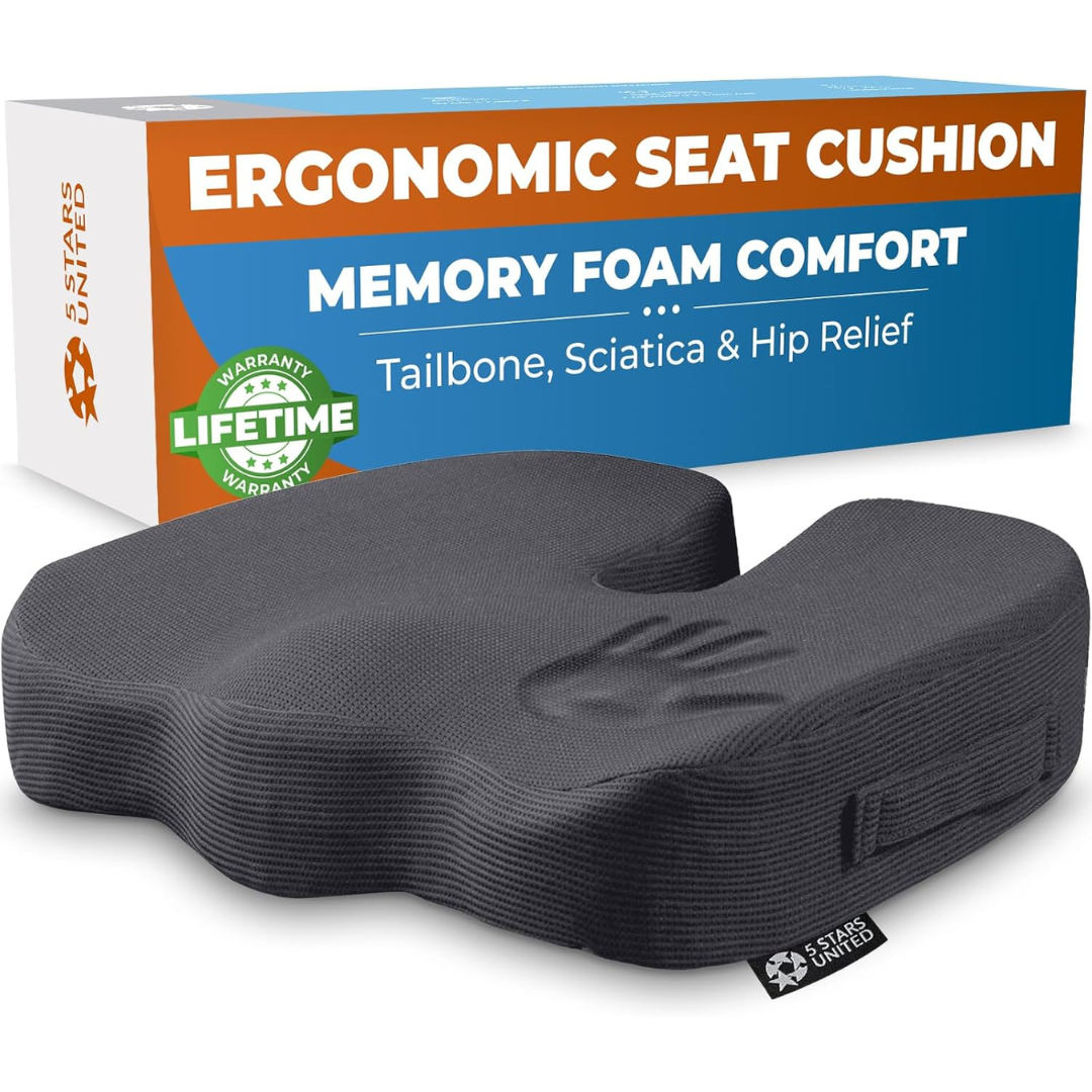 5 Stars United Memory Foam Seat Cushion