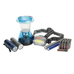 Ozark Trail 6-Piece LED Flashlight Headlamp Lantern Penlight Combo With Batteries