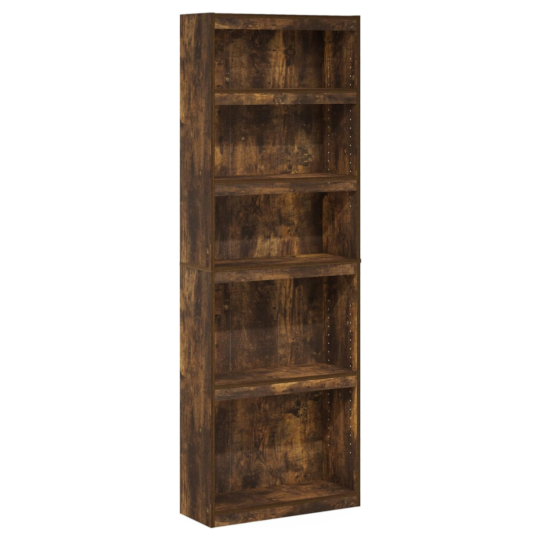 Furinno Jaya Enhanced Home 5-Tier Shelf Bookcase