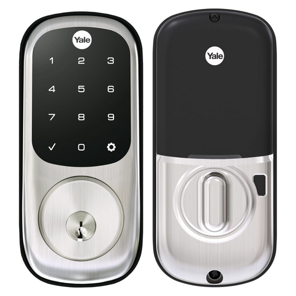 Yale Security Deadbolt Lock SL With Z-Wave, Satin Nickel Keyless Entry Door Lock With Electronic Touchscreen Keypad For Code