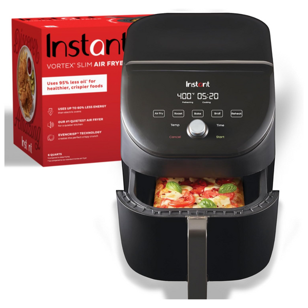 Instant Vortex Slim 6Qt Nonstick & Dishwasher-Safe Basket Air Fryer Oven