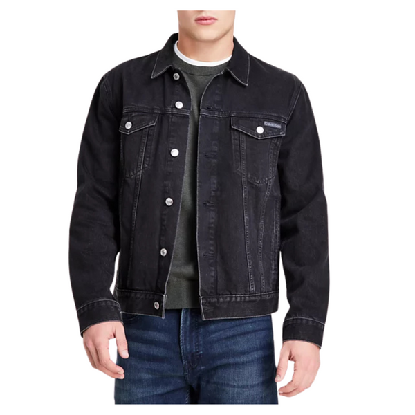 Calvin Klein Men's Tinted Stone Wash Trucker Jacket