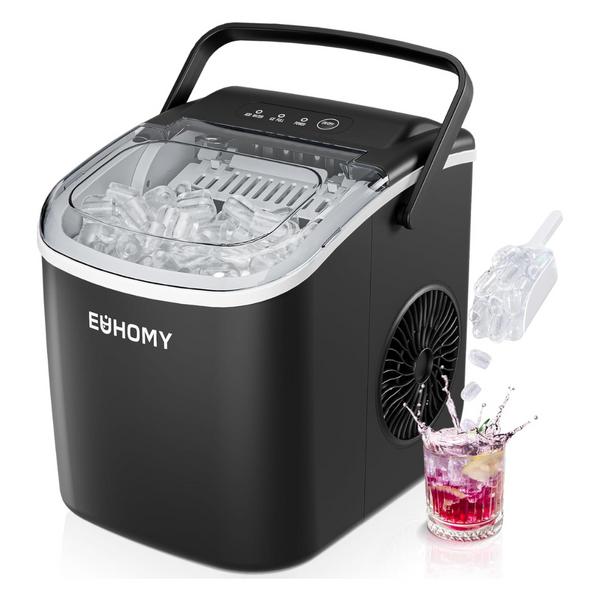 Euhomy Countertop Ice Maker Machine With Basket And Scoop