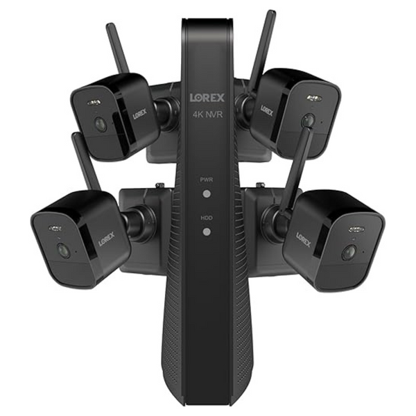 Lorex 4K 6-Channel NVR Security System With 4 Wireless Cameras