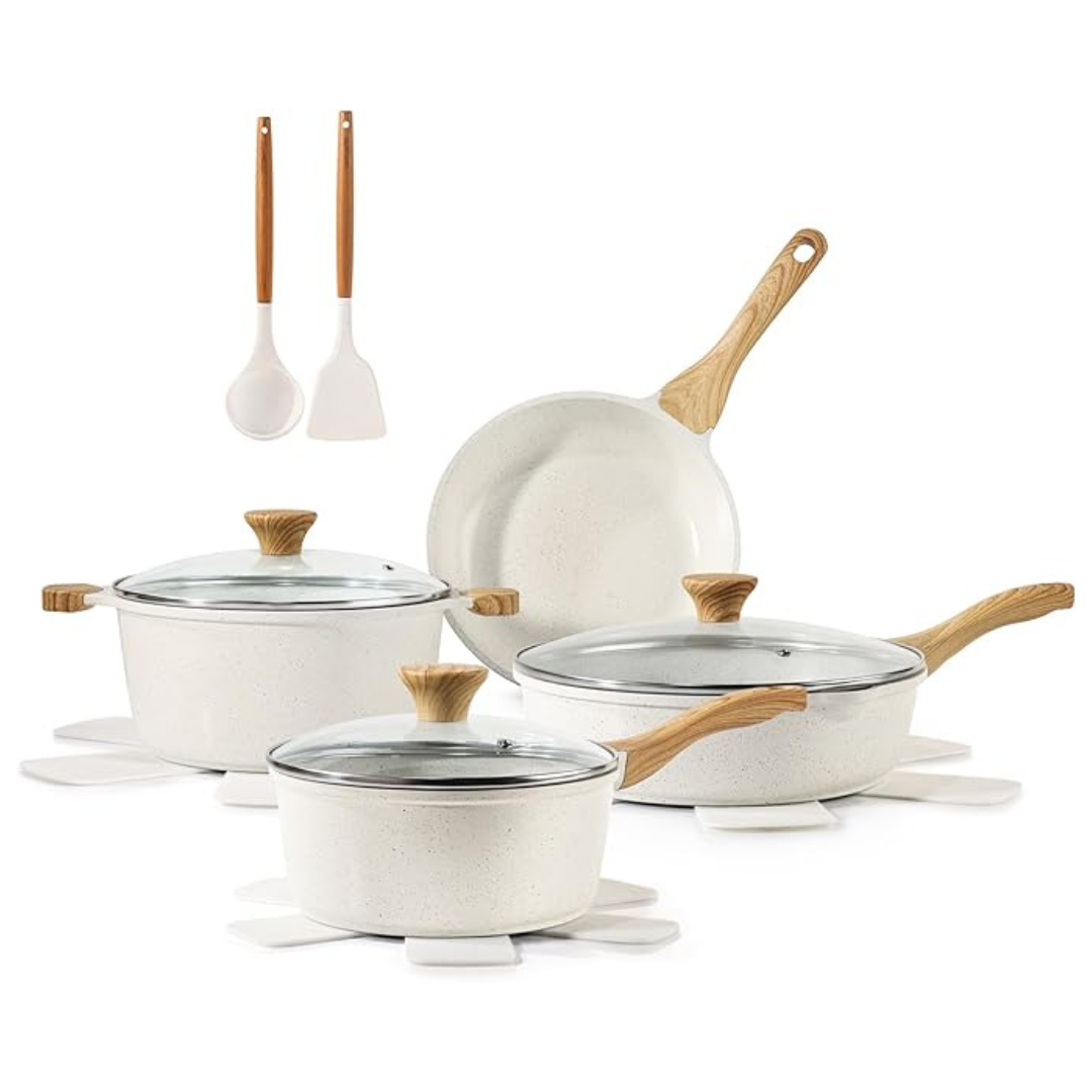 13-Piece Sensarte Nonstick Ceramic Cookware Set