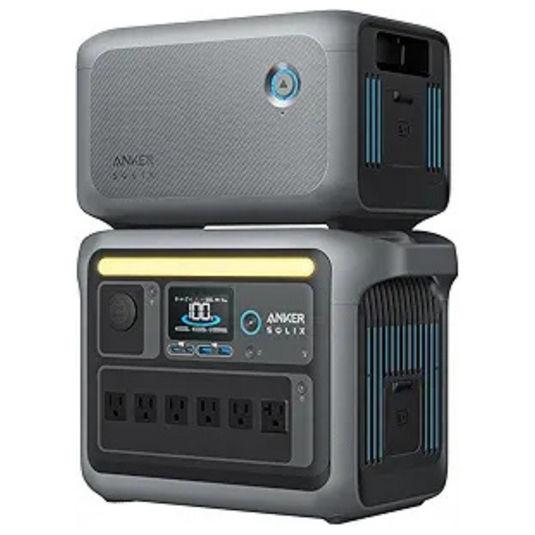 Anker SOLIX C1000 1800W 1056wh Power Station + 1056Wh Expansion Battery