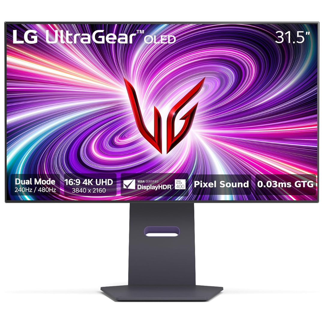 LG UltraGear 32" Dual Mode UHD 240Hz & FHD 480Hz OLED Gaming Monitor