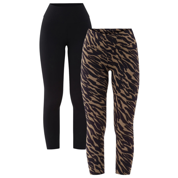 2-Pack Feathers Women's & Plus Size Athleisure Fleece Leggings (Various)