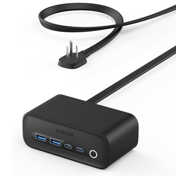 65W Anker 525 7-in-1 USB-C/USB-A/AC Charging Station with 5FT Cord