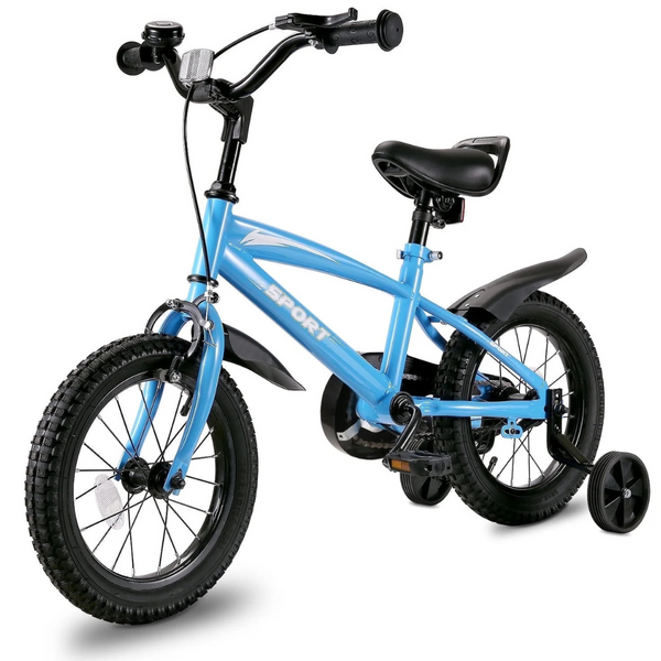 Naipo 14" Kids Bike Girls and Boys Blue Bike for Age 3-6 Years Old