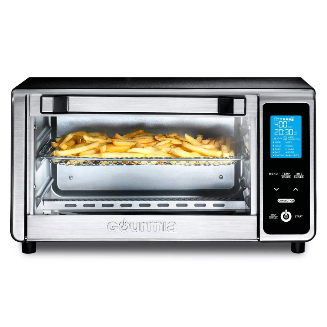 Gourmia Digital 4-Slice Toaster Oven Air Fryer (Stainless Steel)