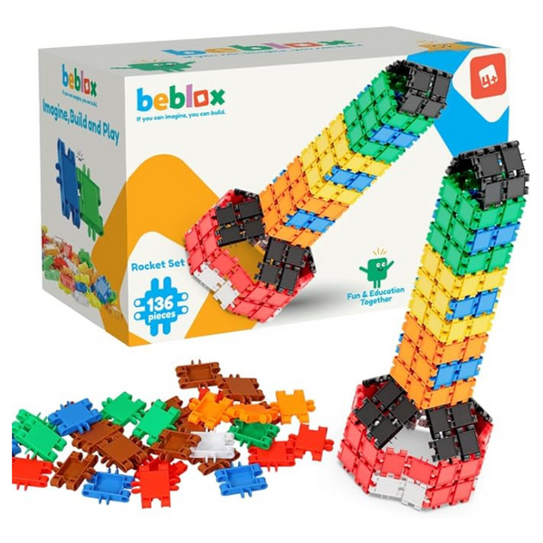 Beblox Building Blocks Rocket Set