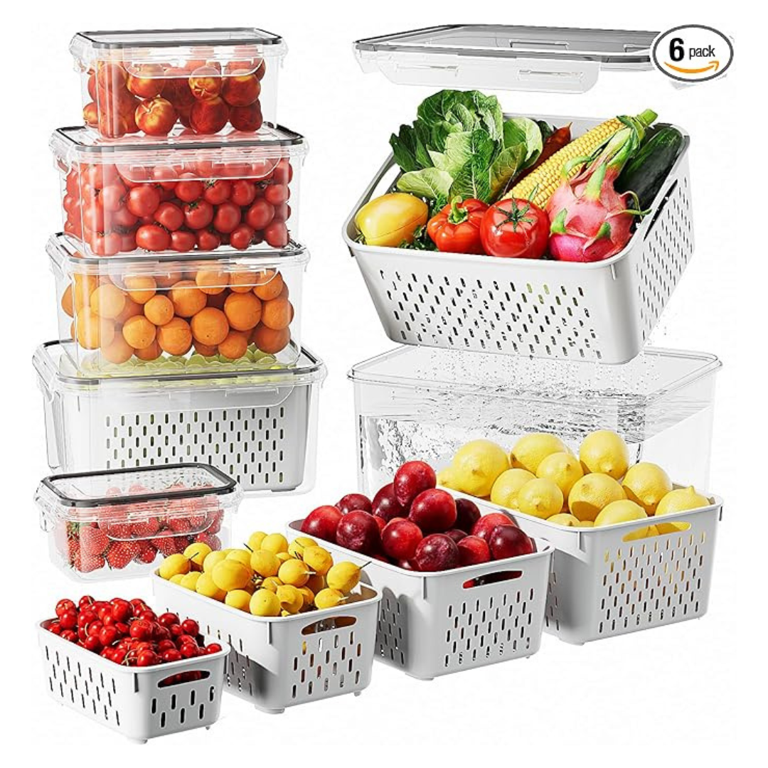 6-Piece Canfanni Airtight Food Storage Containers