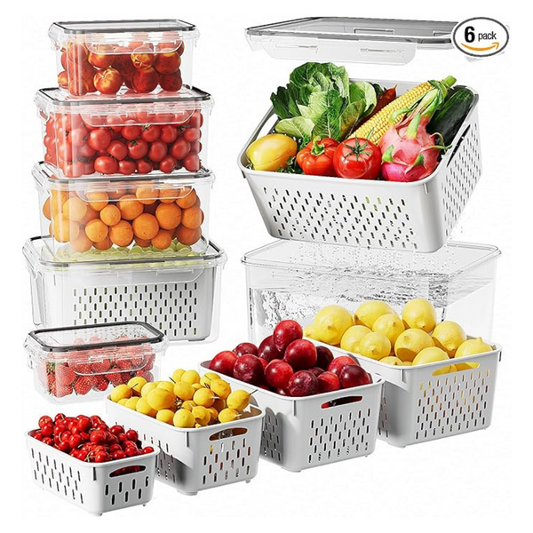 6-Piece Canfanni Airtight Food Storage Containers