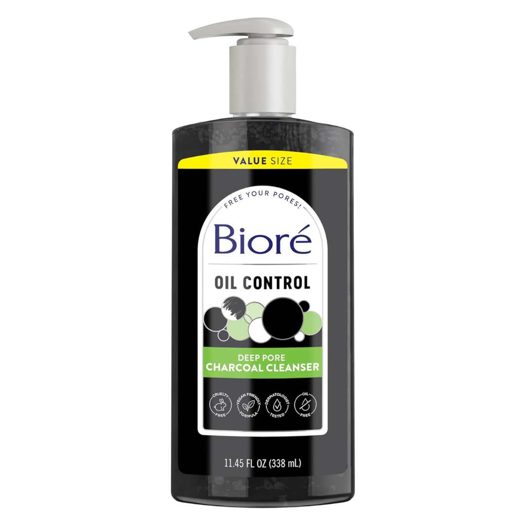 Biore Deep Pore Charcoal Face Wash (11.45 Fl Oz)