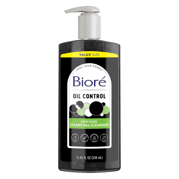 Biore Deep Pore Charcoal Face Wash (11.45 Fl Oz)