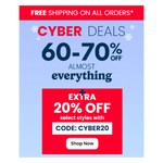 Carter’s Cyber Monday Sale: 60-70% Off Almost Everything + Extra 20% Off Select Styles!