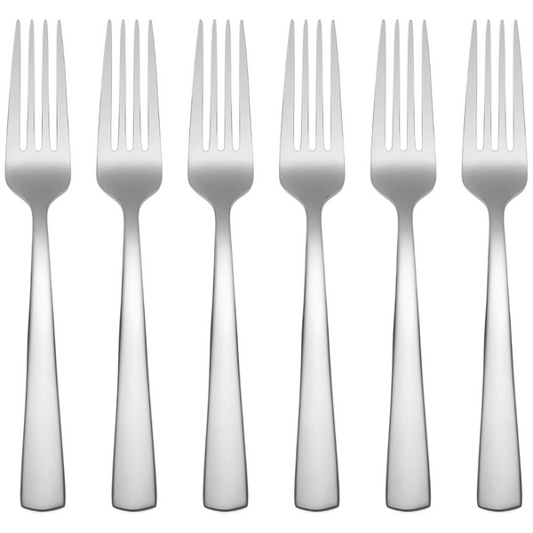 Set Of 6 Oneida Aptitude Everyday Flatware Dinner Forks Silverware Set