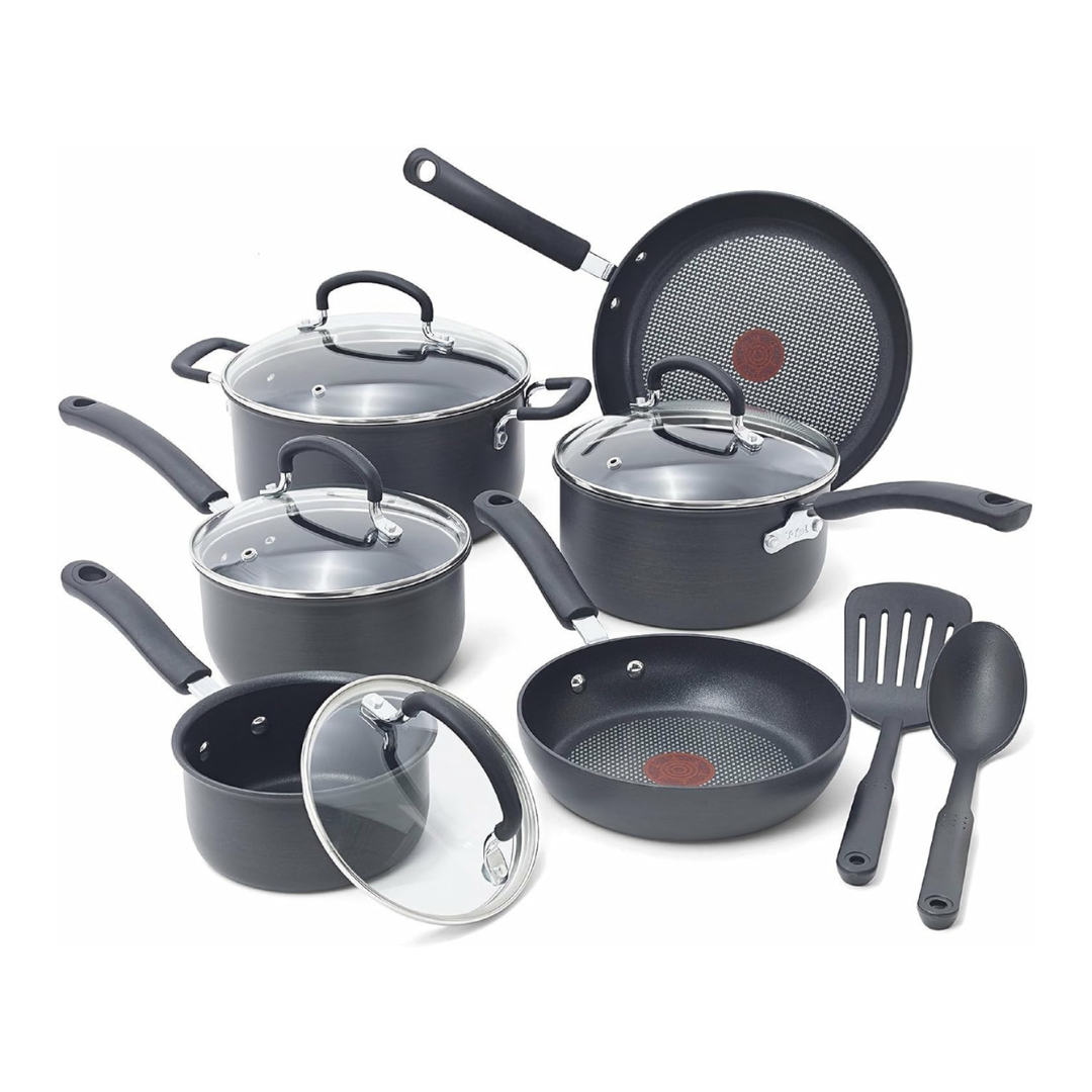 12-Piece T-Fal E765SC Ultimate Hard Anodized Nonstick Cookware Set