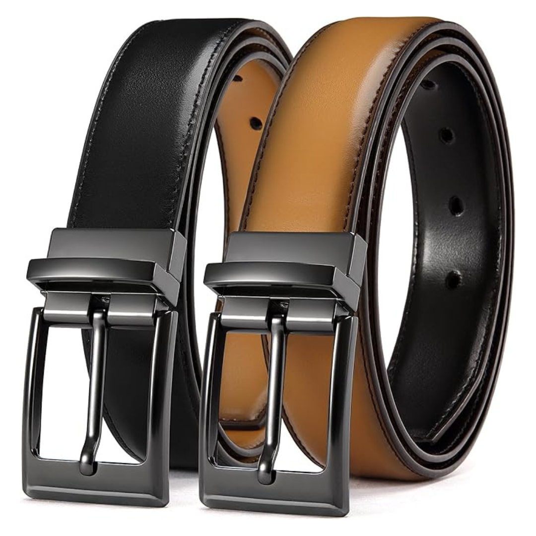 Men's 2-In-1 Reversible 1.25" Leather Belts