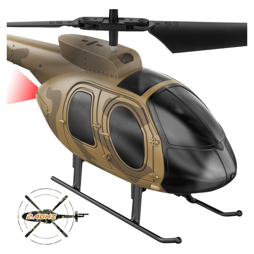 Vatos Kids' 2.4GHz Radio Controlled Camouflage Remote Control Helicopter