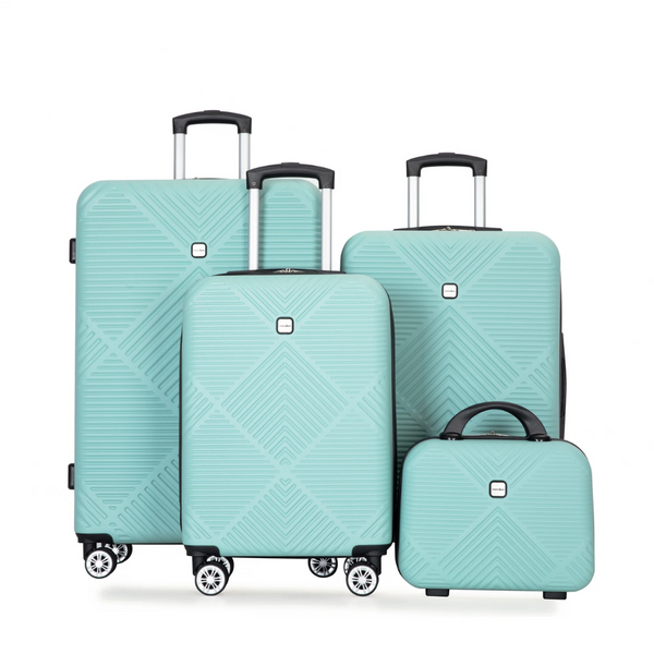 Tripcomp 4 Piece Suitcase Set With Spinner Wheels (14"/20"/24"/28")