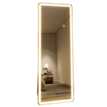 Beautypeak 64" x 21" LED Rectangle Full Length Standing Floor Mirror