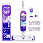 Swiffer PowerMop Multi-Surface Mop Kit For Floor Cleaning, Includes PowerMop, 2 Mopping Pad Refills, 1 Cleaning Solution With Fresh Scent And 2 Batteries