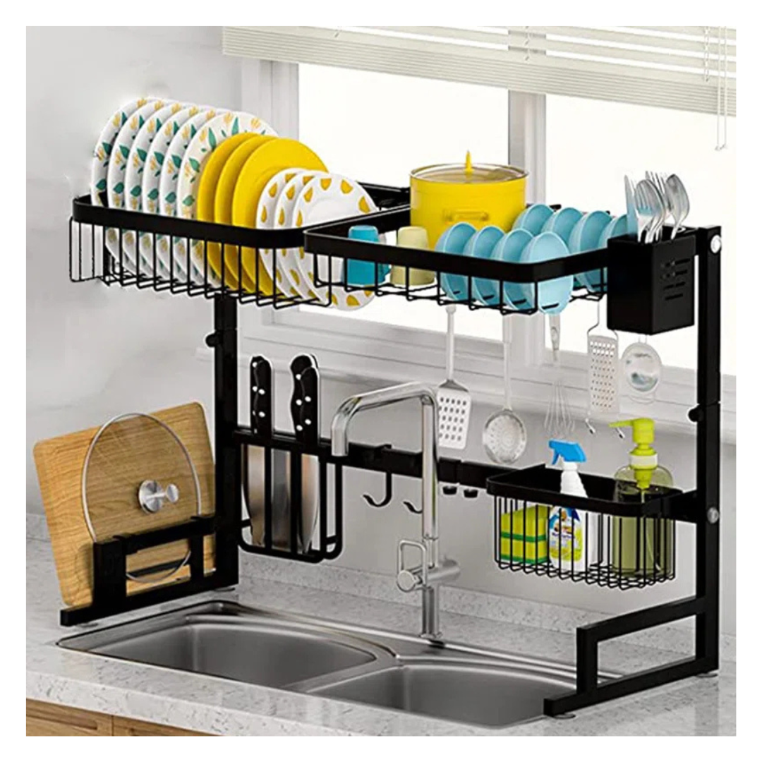 Steel Over The Sink Dish Rack