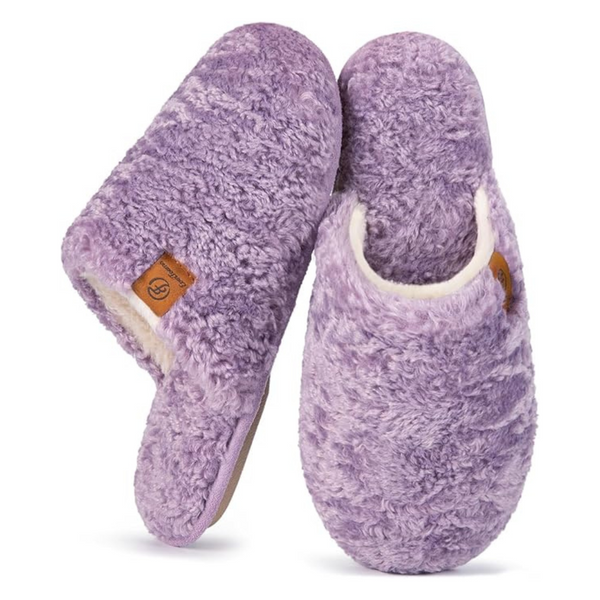 EverFoams Women's Fuzzy Slip-on Slippers