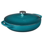 Lodge 3.6 Quart Enameled Cast Iron Covered Casserole With Lid (3 Colors)