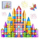 Colelulu 102 Pcs Diamond Magnetic Tiles