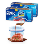 Ziploc Gallon Food Storage Freezer Bags, Stay Open Design With Stand-Up Bottom (120 Bags Total)