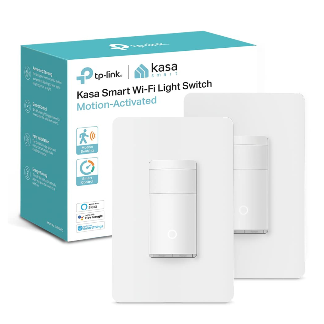 2-Pack Kasa 2.4GHz Smart Motion Sensor Switch