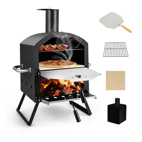 Costway 2-Layer Outdoor Pizza Oven