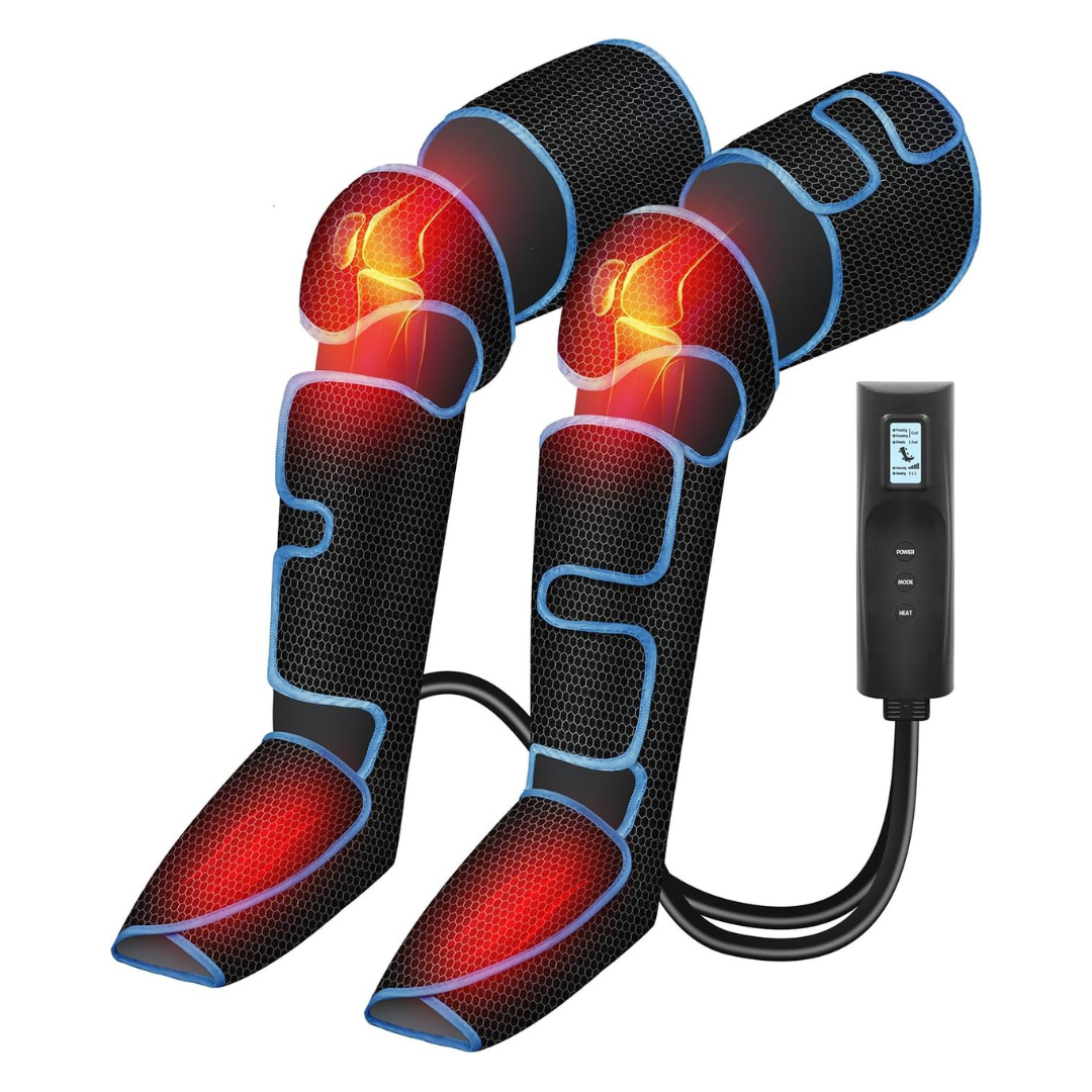 CuPiLo Air Compression Leg Massager With Heat