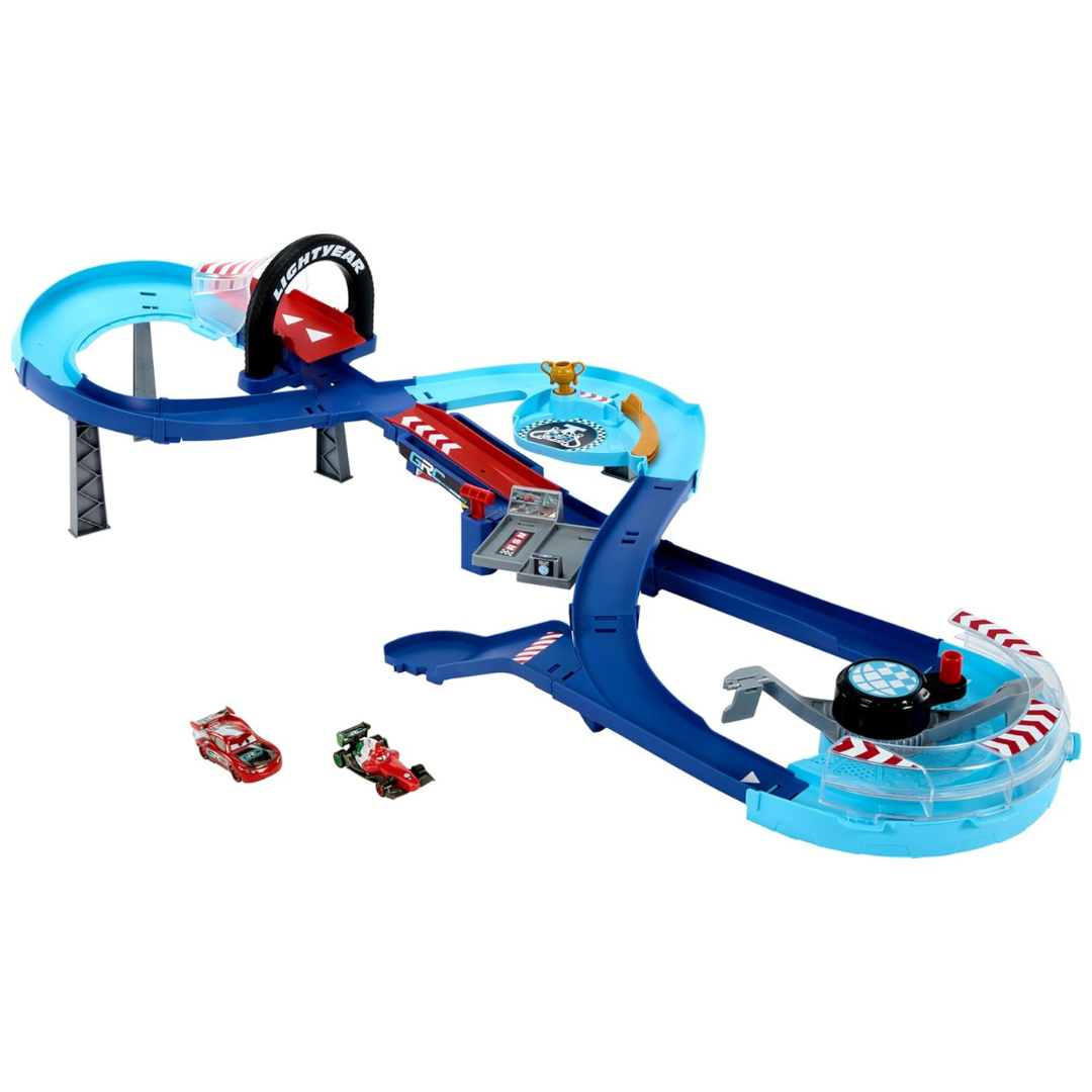 Mattel Disney And Pixar Cars Playset With 2 Toy Cars