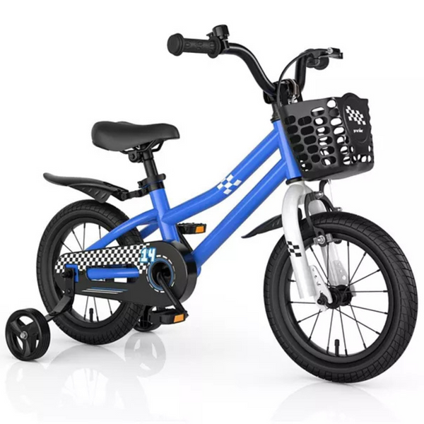 HONGGE 14 Inch Kids Bike with 2 Training Wheels