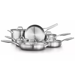 Calphalon Premier 11-Piece Stainless Steel Cookware Set