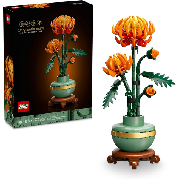 278-Piece LEGO Icons Chrysanthemum Building Set