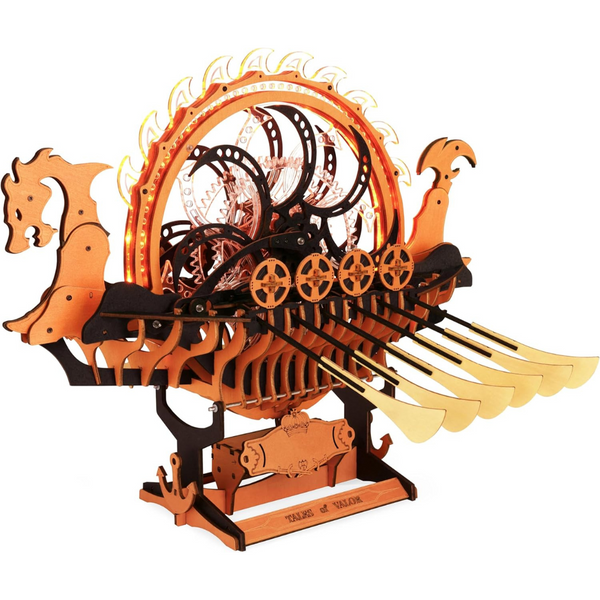 Robotime Viking Dragon Ship Wooden Puzzle Kit