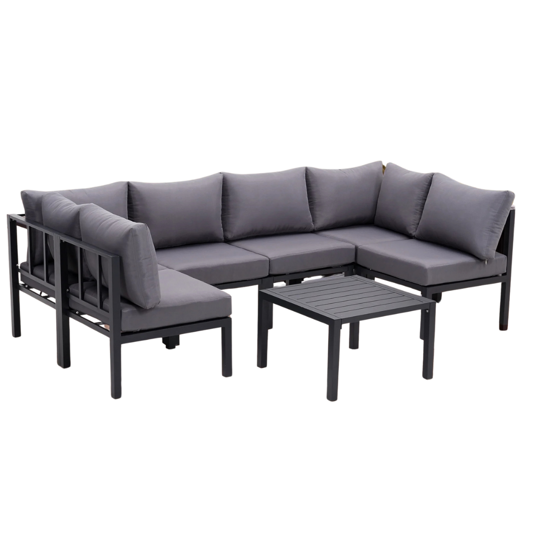 7-Pieces Outdoor Sectional Sofa