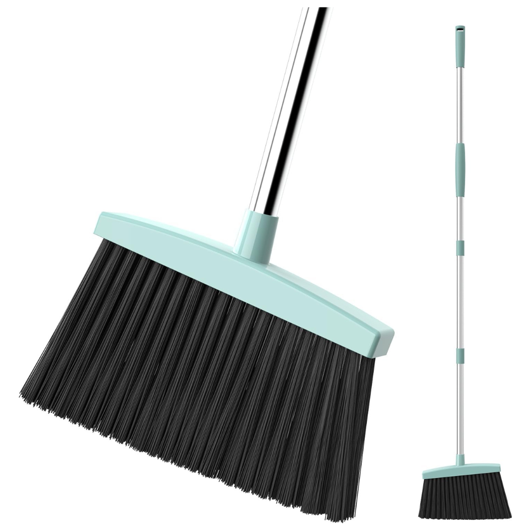 Heavy-Duty Broom With Long Handle