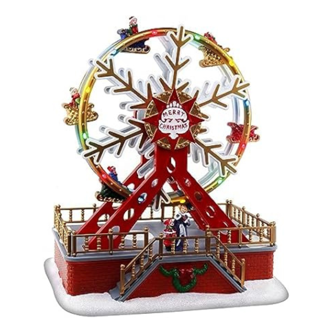 Animated LED Christmas Village Ferris Wheel