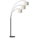 Threshold 82"x56" Avenal 3-Head Shaded Arc Floor Lamp