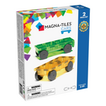 MAGNA-TILES Cars – Green & Yellow 2-Piece Magnetic Construction